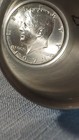 1971 Kennedy Half Dollar Pewter Shot Glass Jigger Toothpick Holder — photo 3