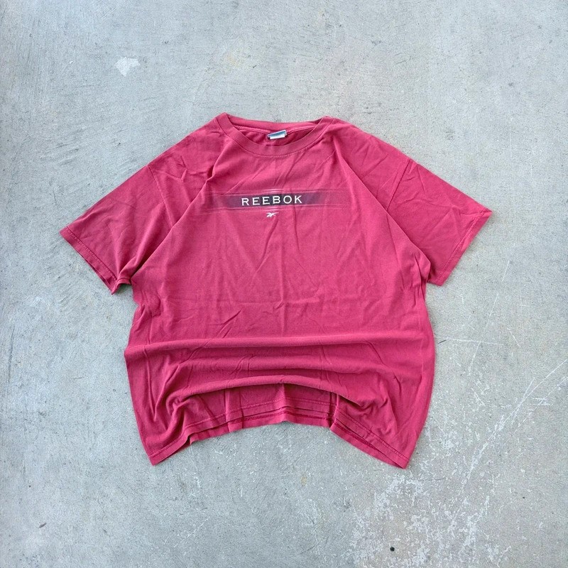 Reebok, Vintage 90’s Center Hit Red Reebok Tee - XL