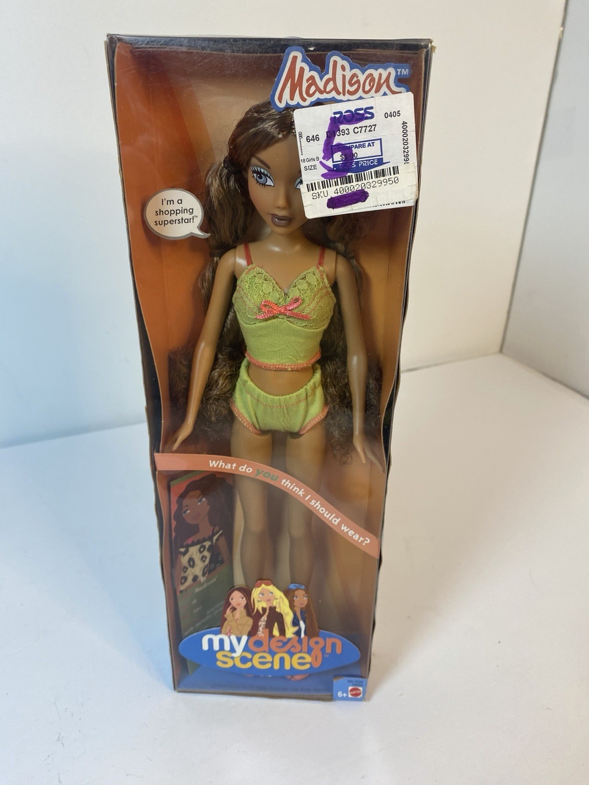 My Scene Design Scene Barbie Madison Fashion Doll 2004 Mattel Box Damage