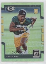 2017 Donruss Optic Rookies Lime Green Prizm Kevin King #129 8d2