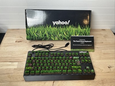 Yahoo! The Touch Grass Keyboard for PC April Fools 2025 Rare Novelty Genuine New