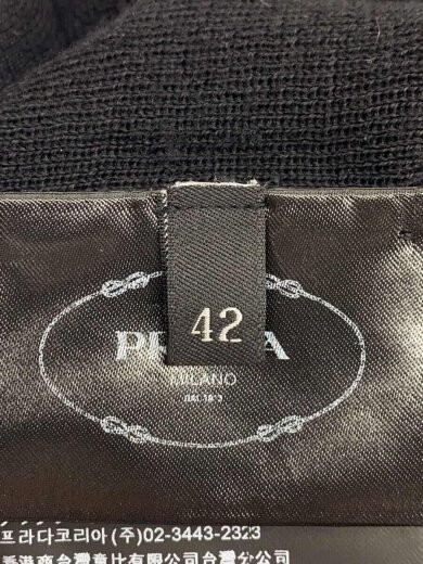 PRADA/Cardigan (Thin)/Size 42/70% Cashmere/30% Silk/Black/Solid thumbnail 4