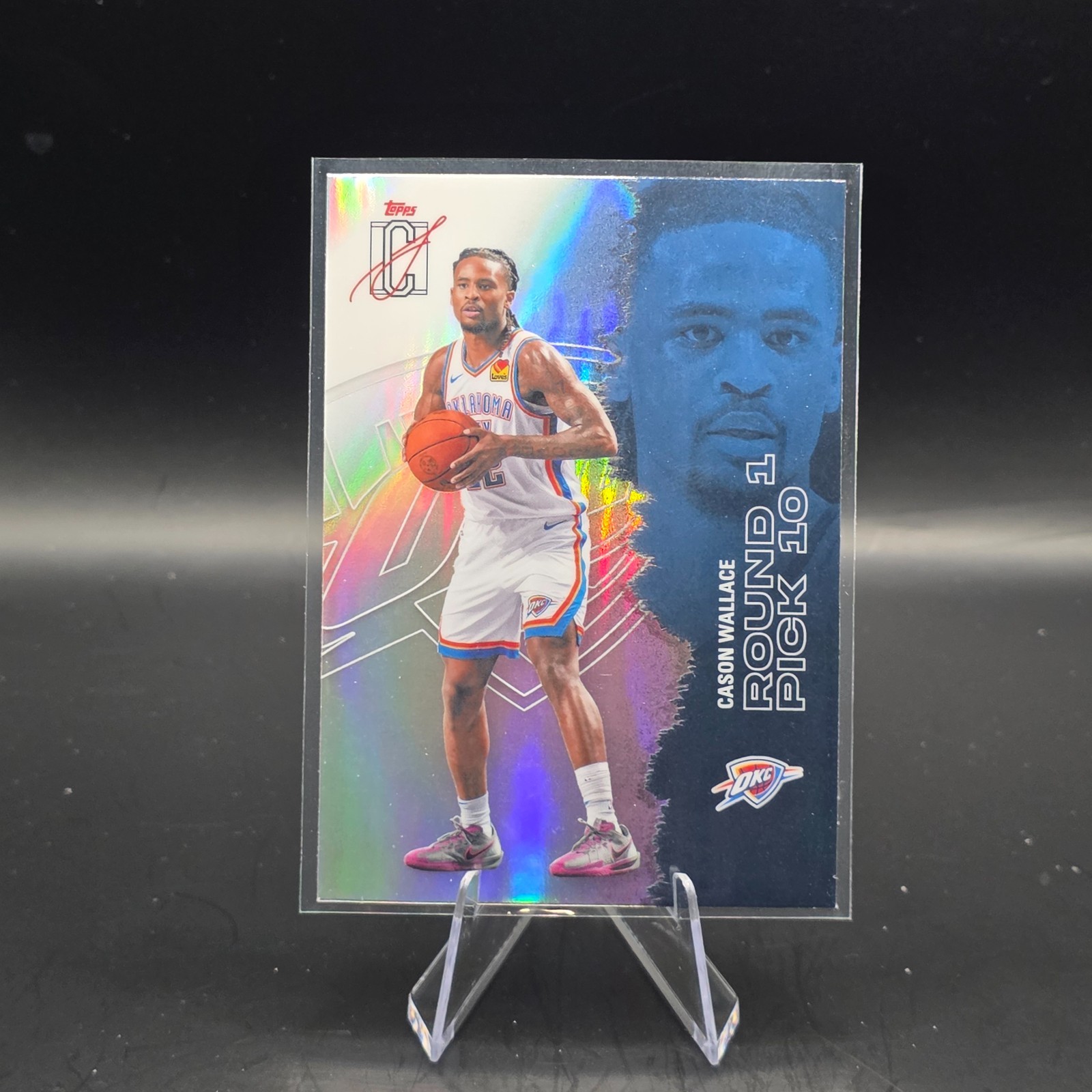 2025-26 Topps Signature Class Cason Wallace #31 Refractor Thunder