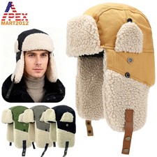 1/2 Pack Winter Trapper Hat with Ear Flaps Russian Ushanka Aviator Ski Warm Cap