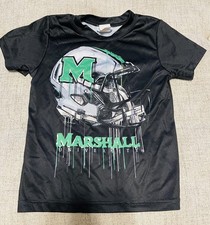 Marshall Thundering Herd Vive La Fete Youth Dripping Football Helmet T-Shirt