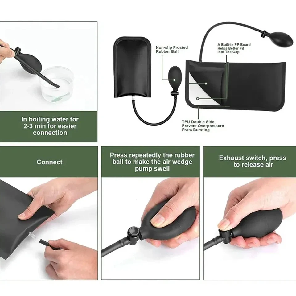 Auto Türöffner Greifer Lockout Werkzeugset Long Reach Haken Luftkeil - Bild 3 von 4