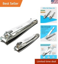 Ultra Sharp Nail Clipper Set with Embedded Nail File - Perfect for Home Grooming