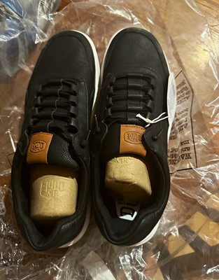 Hey Dude Hudson Canvas Black Lace-Up Men's Sneakers Round Toe US 14