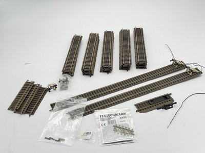 Fleischmann H0 6101 6102 6106 6519 6433 Gerade 30 Stk. Konvolut -MELE-