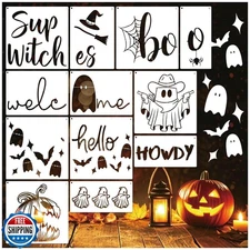 Large Halloween Stencils for Door Mats Reusable Halloween Doormat Stencils fo