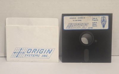 EXODUS: ULTIMA III 3 - Atari 400/800 Computer Origin/Lord British Disk 