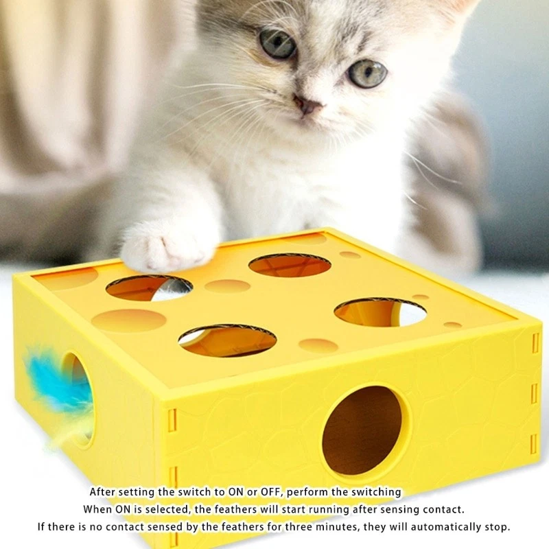 Chew Proof Automatic Rotating Maze Cats Mental Stimulation Indoor Entertainment