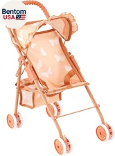 My First Baby Doll Stroller for Toddlers 3 Year Old Girls, Little Kids | Folding