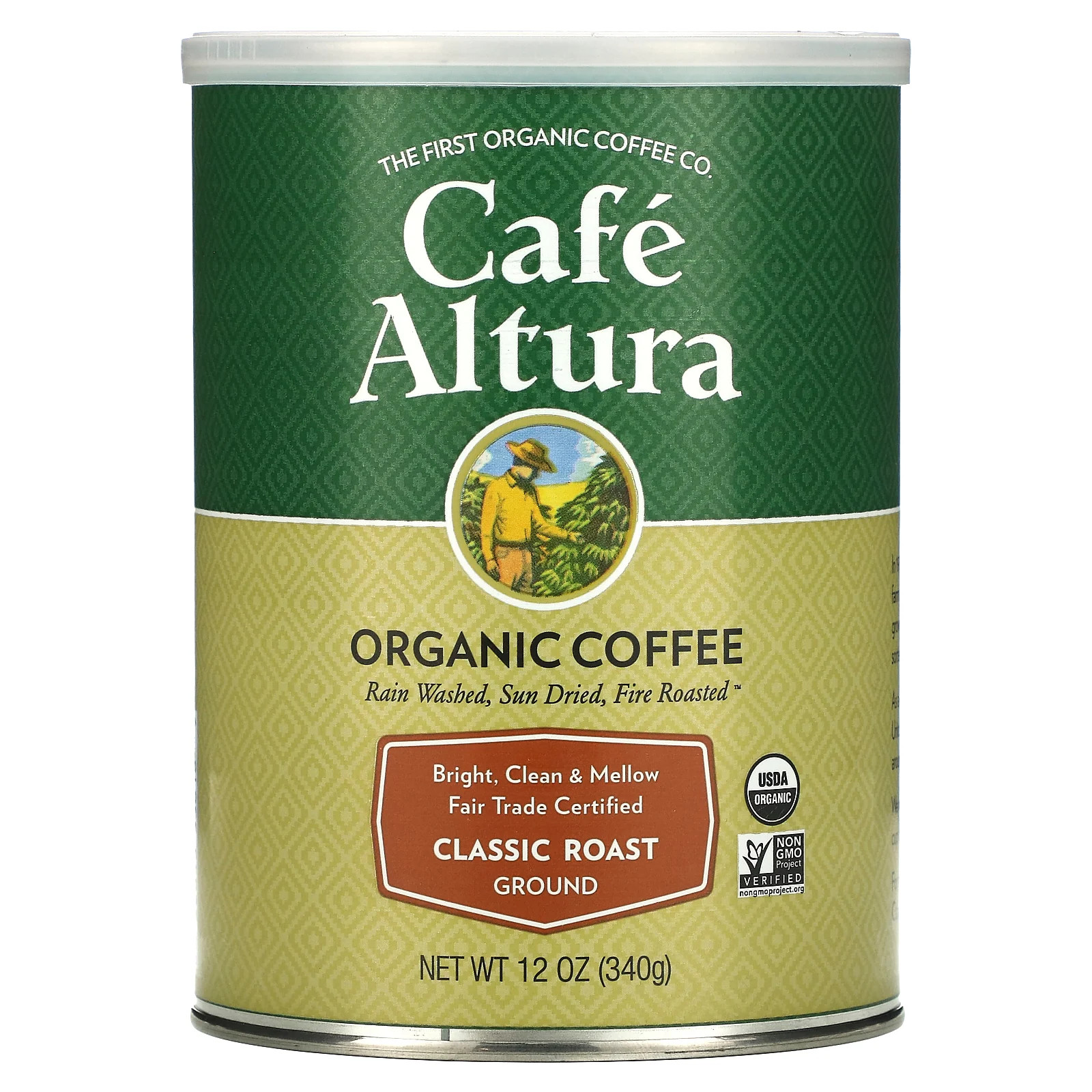 Cafe Altura Organic Coffee Fair Trade Classic Roast 12 унций 339 г Fair Trade 3790₽