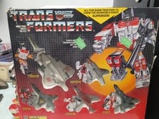 G1 Transformers Superion Aerialbots Combiner Vintage 1985 w Box Incomplete