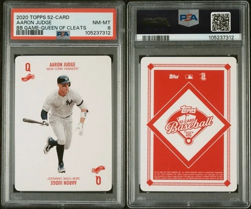 2020 Topps AARON JUDGE Baseball Game Queen of Cleats (PSA 8) *FRESHLY GRADED*
