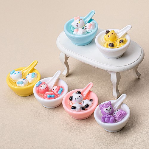 Cartoon Kawaii Resin Mini 3d Bowls Miniatures Crafts Materials Embellishments - Picture 4 of 17
