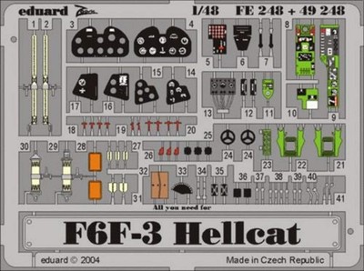 Eduard FE248 1:48 Grumman F6F-3 Hellcat