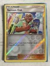 Pokémon Samson Oak Reverse Holo 185/214 UNB Unbroken Bonds