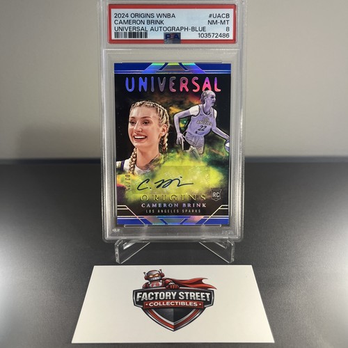 2024 Origins WNBA Cameron Brink Blue Auto /25 PSA 8 Rookie RC Sparks
