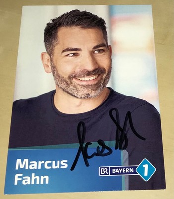 Marcus Fahn Original Signierte Autogrammkarte Autogramm Karte TV BR Bayern 1 #24