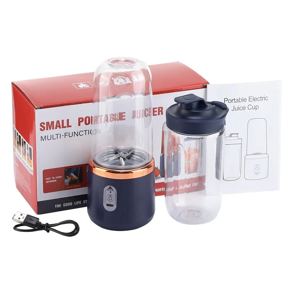 Portable USB Rechargeable Blender 6 Blades Smoothie Blender 2 Cups