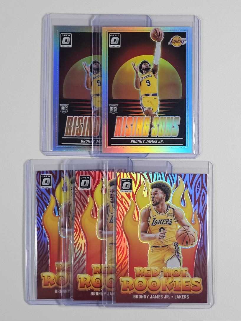 [5] BRONNY JAMES JR. 2024-25 OPTIC ROOKIE RISING SUNS HOLO PRIZM RC Q6069