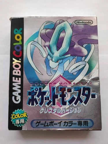 Pokemon Crystal Version Pocket Monsters Nintendo Game Boy Color GBC CIB Japan
