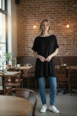 Rag & Bone Womens Black Boat Neck Short Sleeve Mini Shirt Dress Size S