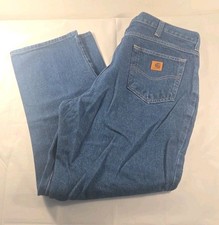 Carhartt Men's Denim Work Jeans - 38 x 30 - Relaxed Fit - RN 51374