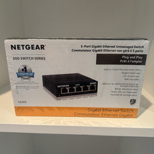 NETGEAR GS305 300 Series 5-Port Gigabit Unmanaged Ethernet Switch RJ-45