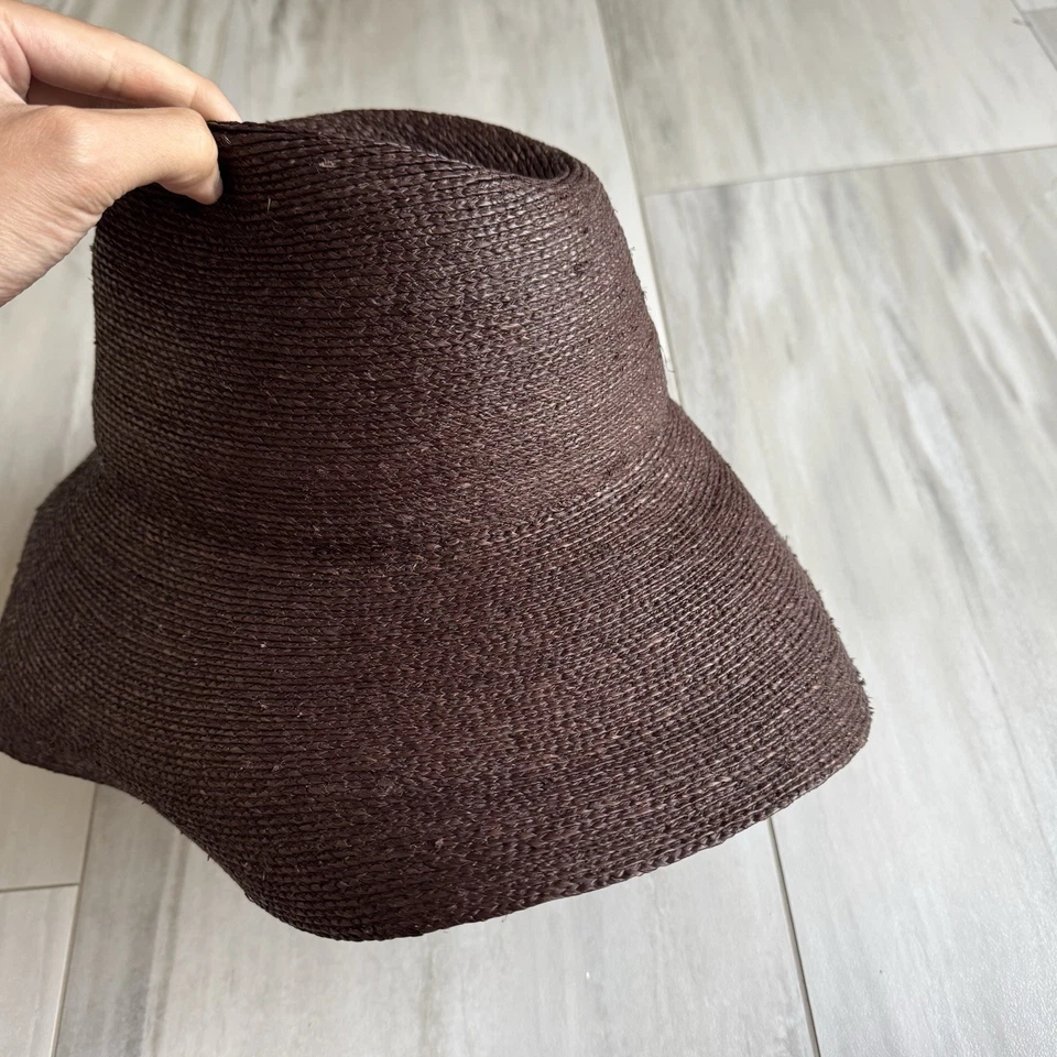 Sombrero Janessa Leone Collette Rafia Paja Chocolate, Talla Mediana Foto 4 de 4
