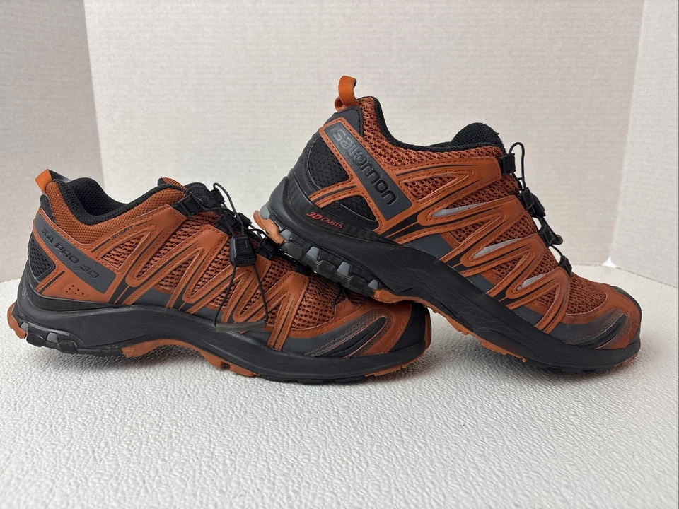 Salomon XA Pro 3D Hombres Talla 8.5 Zapatos Naranja y Negro Senderismo Sendero Aire Libre Foto 4 de 4