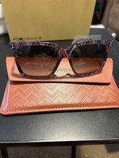 Missoni MIS0107/S Oversized Square Sunglasses Chevron Multicolor Brown Women