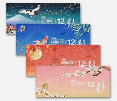 Holbein Irodori Künstler Gouache Set 12 Farben von vier Jahreszeiten