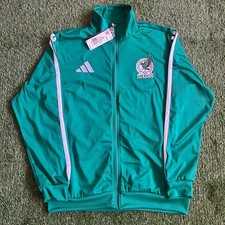 Adidas FMF MEXICO DNA TRACK TOP FZ Chaqueta Talla L JZ6464 Verde Fútbol Informal Nuevo con Etiquetas