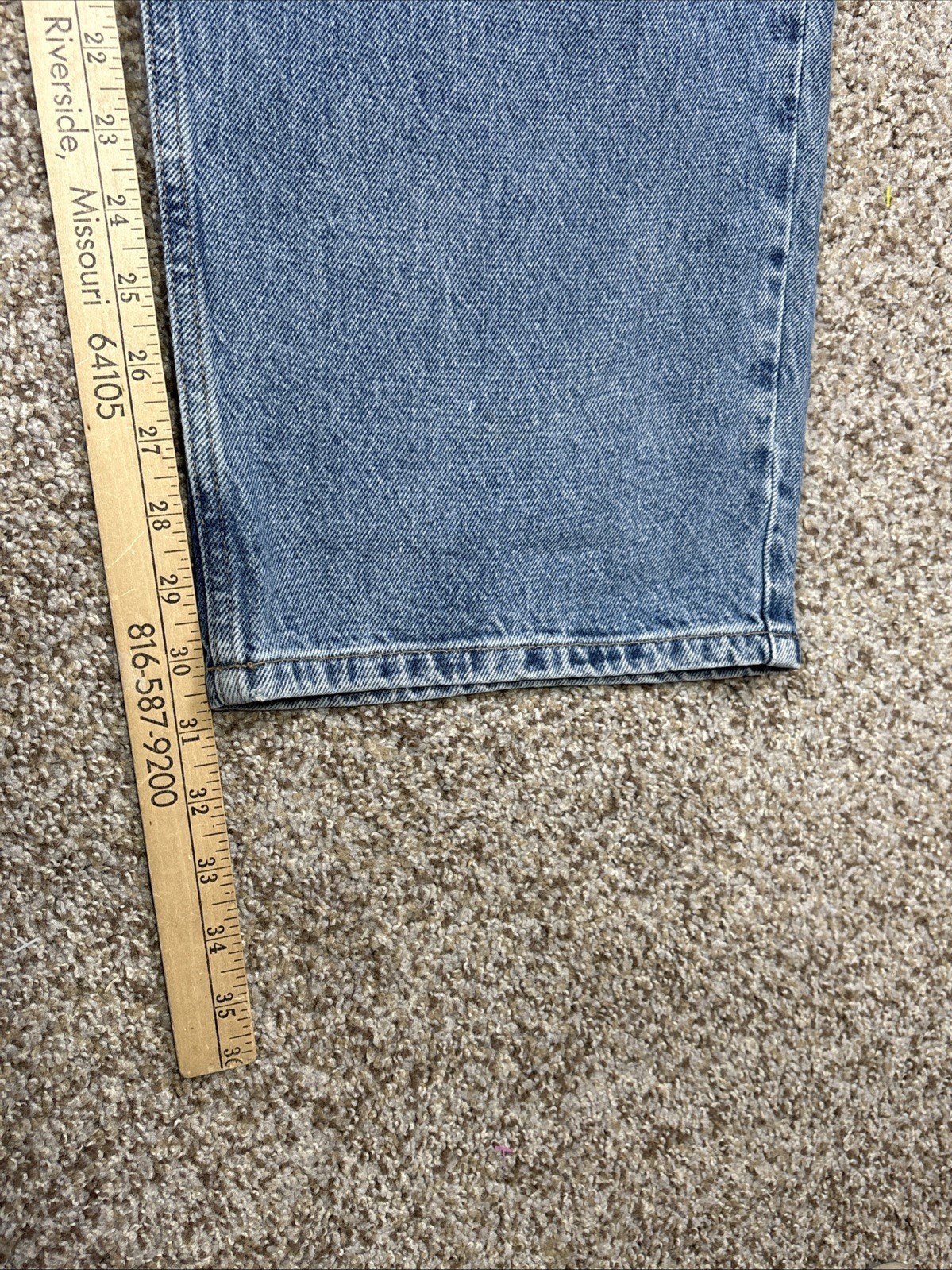 Vintage Tommy Hilfiger Jeans Men 38 (37x30.5) Blue Denim Baggy - View 11