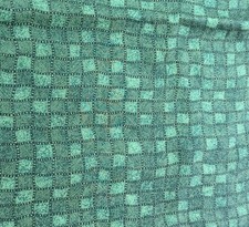 Vintage Debbie Mumm MUMMS THE WORD Green Geometric Cotton Fabric by the Yard