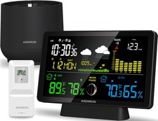 Weather Station with Rain Gauge, Home Weather Stations Wireless Indoor Outdoo...
