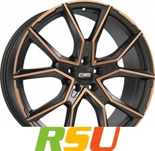 CMS C33 diamond black copper 8x18" ET40 LK5 100 ML 57.1 Alufelgen 18 Zoll