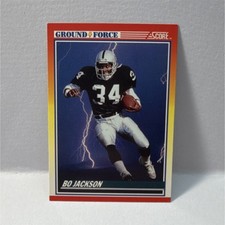 Score 1990 Ground Force Bo Jackson #330 Raiders NFL Football Card