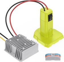Portable Step Down Voltage Adapter for Ryobi 18V - Easy Install with Switch