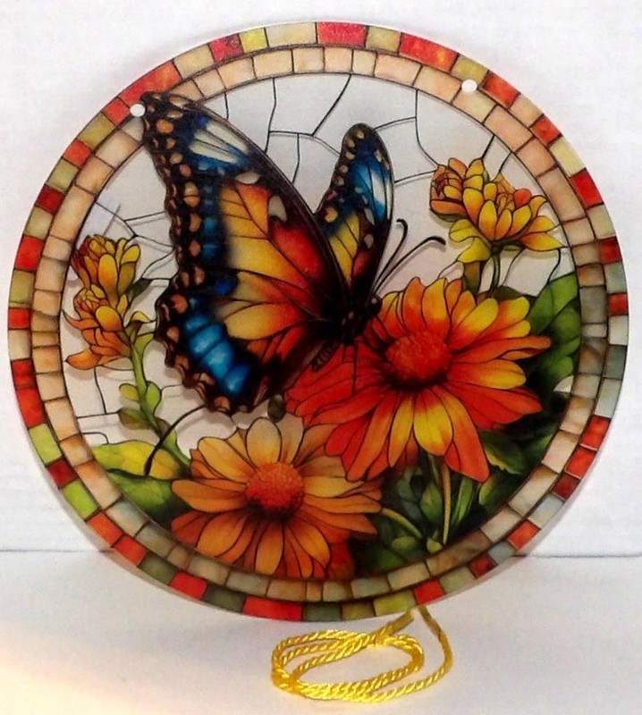 Acrylic Window Suncatcher BUTTERFLY 7 3/4"