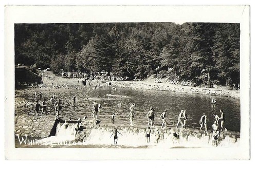 Whirls End Pool Forksville PA C1940s RPPC Postcard State Park