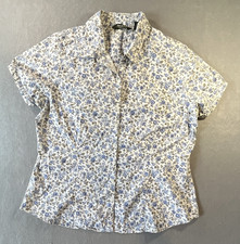 Eddie Bauer Collared Floral Woven Button-Up S...