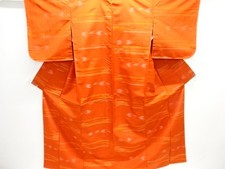 7566568: JAPANESE KIMONO / KIMONO ENSEMBLE / SILK / YONEZAWA TSUMUGI / WOVEN ABS