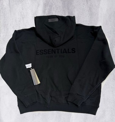 essentials Fear Of God  hoodie stretch limo black