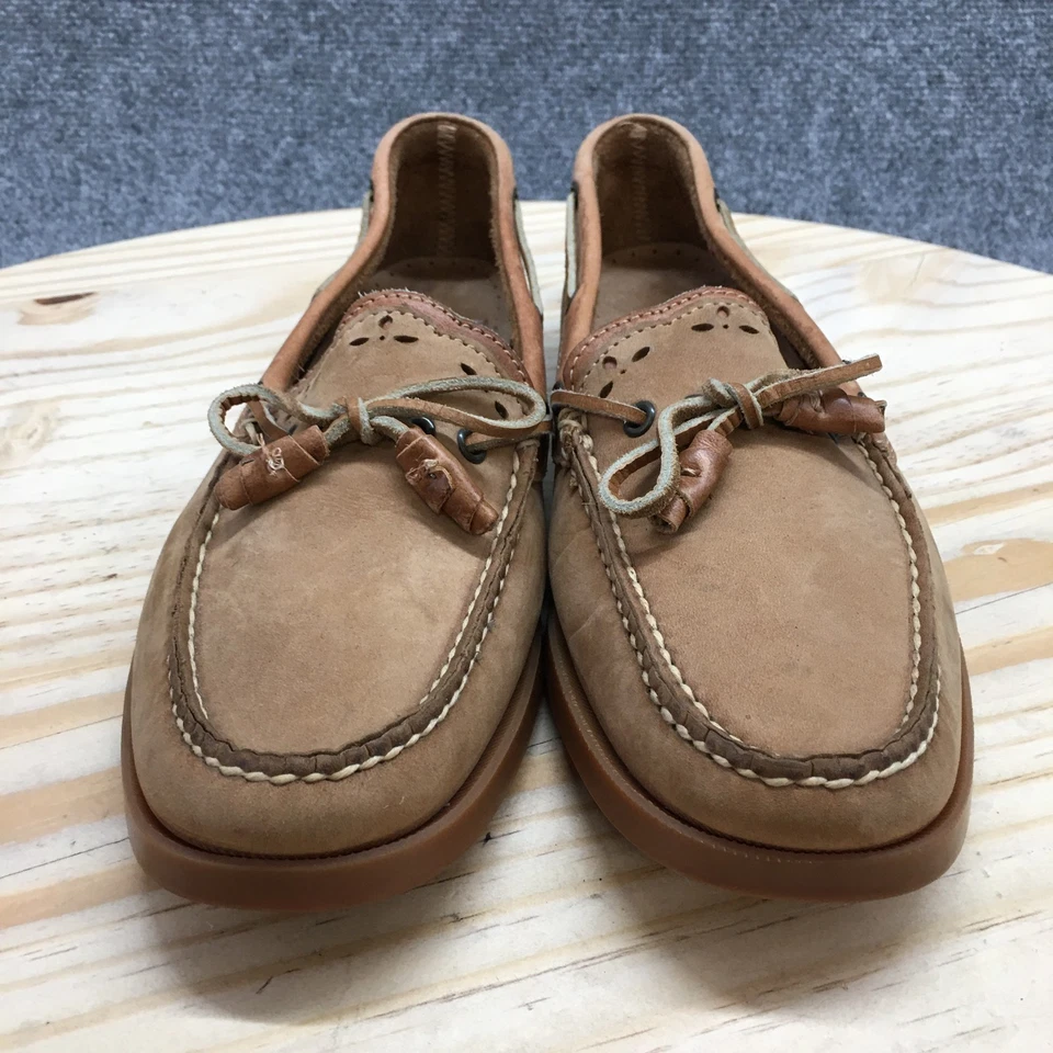 Sebago Shoes Womens 10.5 N Docksides Casual Slip On Boat Flats Brown Leather - Image 4 of 4