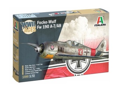 Italeri 1/72 FW-190 A-8/F Aces #1490  USA Sealed New Rel. 