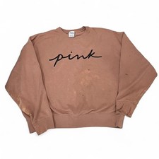 Victoria's Secret PINK Tan crewneck sweatshirt, Small